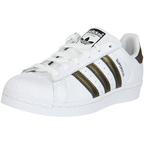 adidas superstar gold weiß footlocker|Adidas superstars for women.